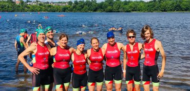 Avant le départ du triathlon Enduro de Gatineau